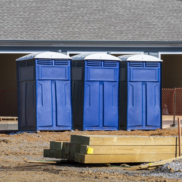 are there any restrictions on where i can place the porta potties during my rental period in Antrim OH